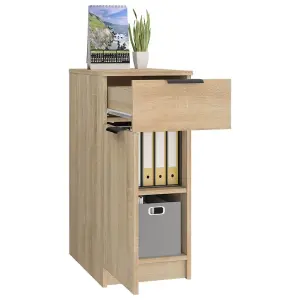 Berkfield Desk Cabinet Sonoma Oak 33.5x50x75 cm Engineered Wood