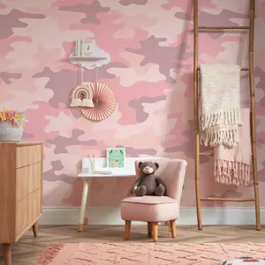 Camo Mural In Pink (300cm x 240cm)