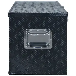 Berkfield Aluminium Box 1085x370x400 mm Black