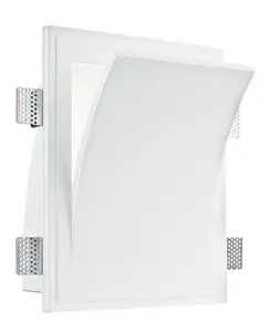 Luminosa ANIMA 2 Light Recessed Wall Light White 31.5x25.5x17.5cm