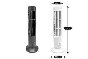 2 Speed Office Home Air Cooling Tower Fan - White