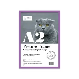 A2 Purple Picture Frame Fits A2 (42 x 59.4cm - 16.5 x 23.4in) Poster, Photo, Artwork, or Print.