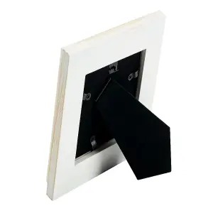 Contemporary Vertical Solid Wood Photo Frame Picture Frames 4 x 4 Inch