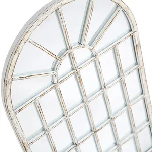 Large Gothic Arch Mirror - White