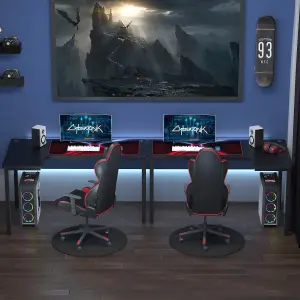 L-Shaped Corner Desk Computer Workstation PC Gaming Desk 145 x 81 x 76cm Left