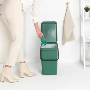 Brabantia Sort and Go 25 Litre Rubbish Bin Green