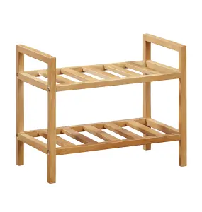 Hallowood Furniture Aston 2 Tier Stackable Shoe Rack