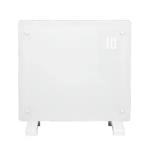 WiFi Smart Electric Glass Panel Heater 1000W Wall Mounted Or Free Standing White