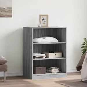 Wardrobe Grey Sonoma 77x48x102 cm Engineered Wood