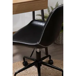 Interiors by Premier Bloomberg Black Home Office Chair