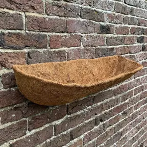 Pack of 2 Coco Wall Trough Planter Liners (75cm)