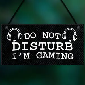 Red Ocean Gaming Do Not Disturb Sign Plaque Boys Bedroom Sign Gamer Gift For Son Brother