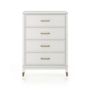 Westerleigh 4 Drawer Dresser White