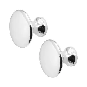 DecorAndDecor - CALICO Antique Polished Nickel Cabinet Knob Drawer Knob - Pair