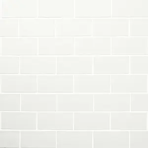 Vernisse White Gloss Ceramic Wall Tile Sample