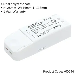 20W LED Driver - 350mA Constant Current - Fixed Output Power Supply Transformer