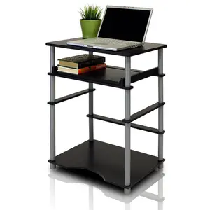 Furinno Home Laptop Notebook Computer Desk, Black/Grey