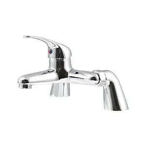 V Series Lever Handle Bath Filler Mixer Tap Chrome Mixer Taps Modern Bathroom