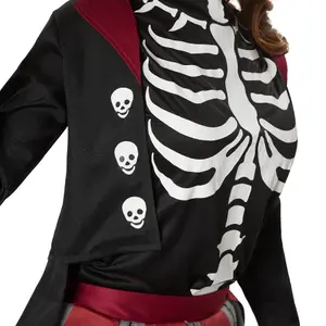 Spooky Skull Lady Costume - black L