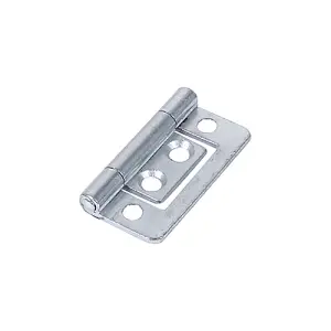 Timco - Flush Hinge (105) - Zinc (Size 38 x 28 - 2 Pieces)