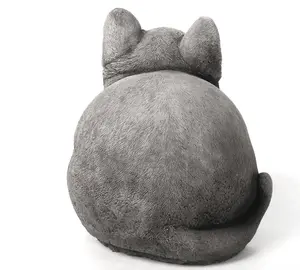 Cute Fat Cat Solid Stone Garden Ornament