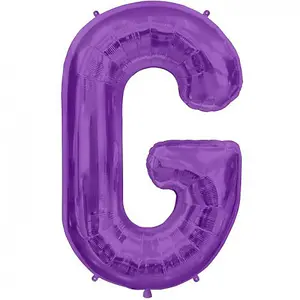 NorthStar G Letter Foil Balloon Purple (One Size)