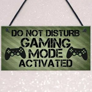 Gaming Sign Do Not Disturb Plaque Gamer Gift Boys Bedroom Decor Gift For Gamer Plaque