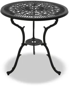 Centurion Supports TABREEZ Black Garden and Patio Cast Aluminium Bistro Table