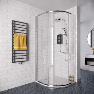 Mira Decor Dual Black onyx Manual Electric Shower, 10.8kW