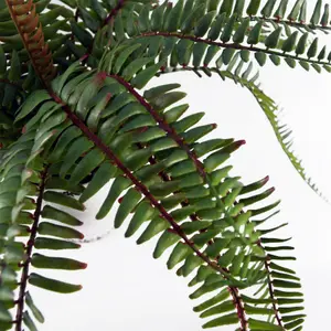 40cm Artificial Fern Bush in Decorative Planter