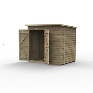 4LIFE Pent Shed 7x5 - No Windows - Double Door