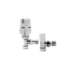 Westco Lock Shield Thermostatic Radiator Valve White (15mm)