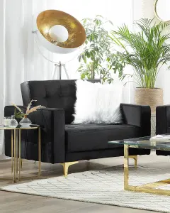 Armchair ABERDEEN Velvet Black