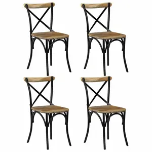 Arreola Dining Chair (Set of 4) Brown/Black