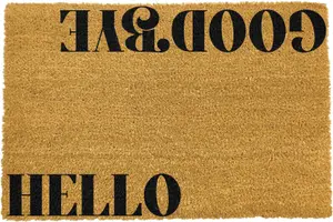 New Modern Hello Goodbye Doormat