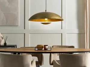 Metal Pendant Lamp Brass AGRANI