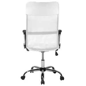 Beliani Minimalist Office Chair White DESIGN