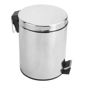 5 Litre Stainless Steel Pedal Bin - M&W