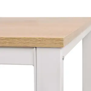 Berkfield Writing Desk 120x60x75 cm Oak and White