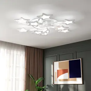 9 Childlike Shooting Stars LED Energy Efficient Flush Mount Ceiling Light Cartoon Decor Cool White