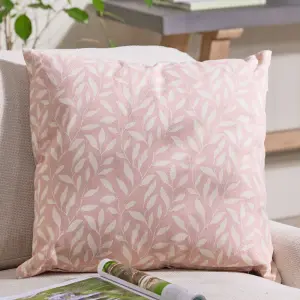 Rose Blush Cotton Leaf Indoor Outdoor Garden Furniture Chair Sofa Bench Cushion