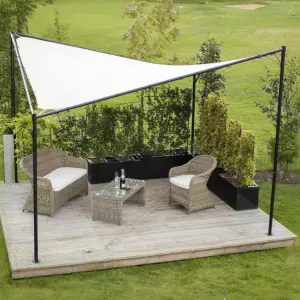 Primrose 3.5m Square Portable Powder Coated Steel Frame with Waterproof Sail Shade