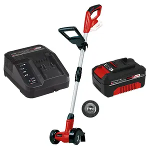 Einhell 18v Cordless Wire Brush Patio Cleaner Weed Moss Grout +4AH Charging Kit