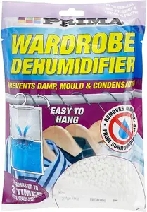 Set Of 2 Unscented Portable Wardrobe Dehumidifier Prevent Damp Mould Hanging Condensation Remover 210G