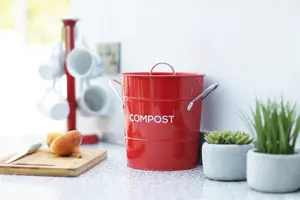 Caddy Company Compost Pail - Red