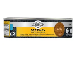 Liberon Dark Beeswax Paste 150ml for Wood Finishing