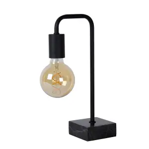 Lucide Lorin Retro Table Lamp - 1xE27 - Black