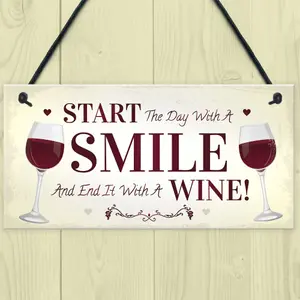 Funny Wine Gift Hanging Kitchen Bar Plaque Wine Lover Gift Gift For Friend