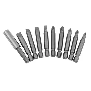 Dekton Power Bit set ,50mm Pozi: PZ1,PZ2, PZ2, PZ2, PZ3,Crv,1/4 Hex Shank