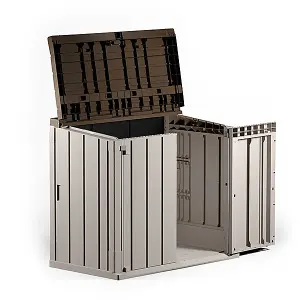 Large Garden Storage Unit - 842 litre taupe